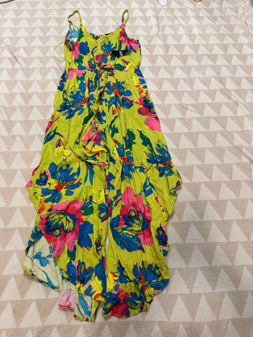 MSK
Printed Tie-front Jumpsuit In Multi - Picture 2 of 4